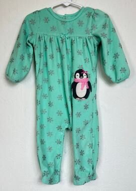 Just One You By Carters Green Long Sleeve Sleeper Girl's 12 Months